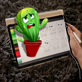 Стикеры Mr Cactus