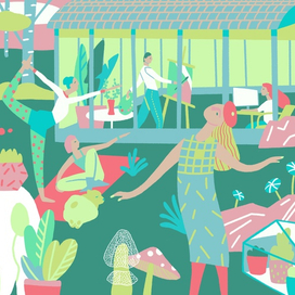  Series of illustrations for journal articles