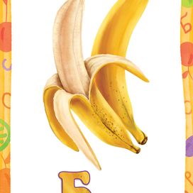 Бананы. Иллюстрирование карточек для детской игры 