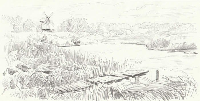 Старая мельница.