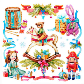 Новогодние игрушки и подарки