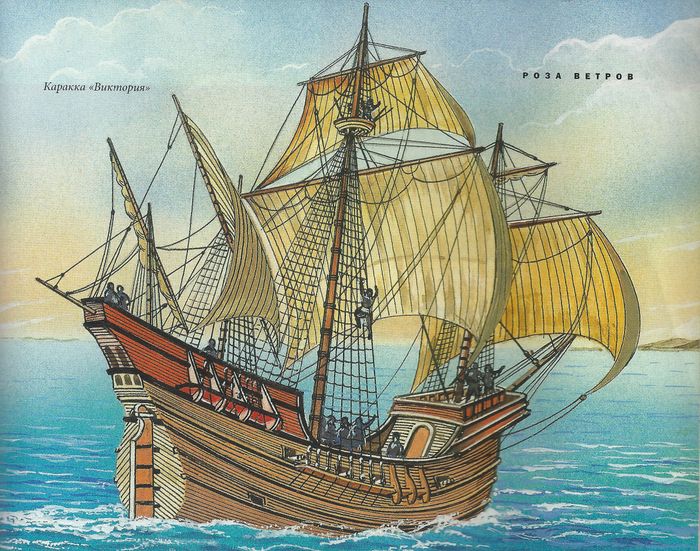 Каракка, "Виктория", караккой была и "Санта Мария ",Христофора Колумба.