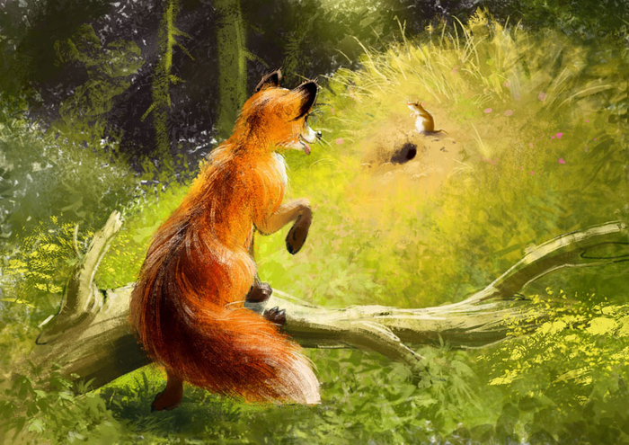 Лисичка и мышонок