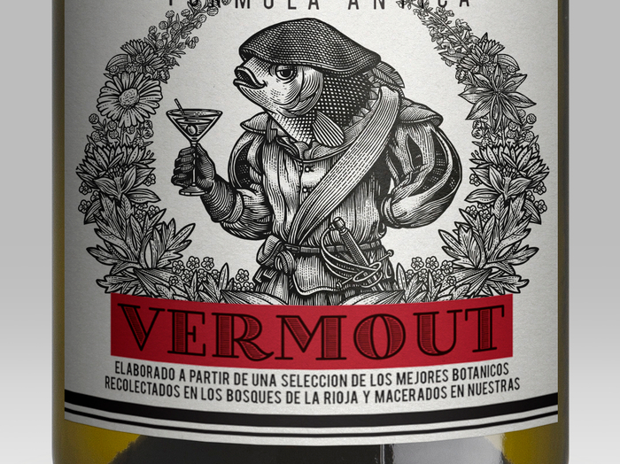 Иллюстрация для этикетки вермута San Bernabé 