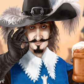 мушкетер (для пивной открывашки)