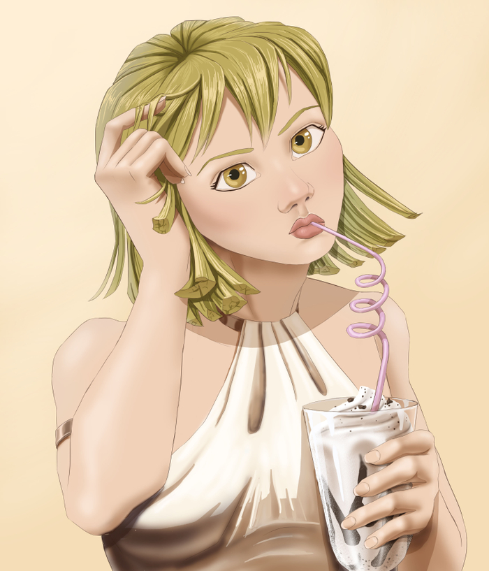 с коктейлем