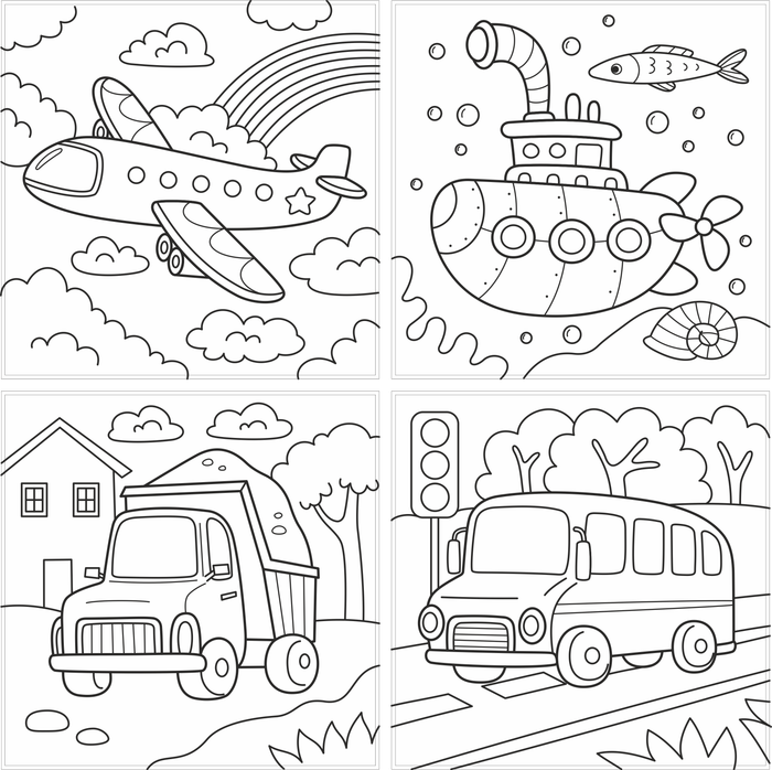 Раскраски. Транспорт