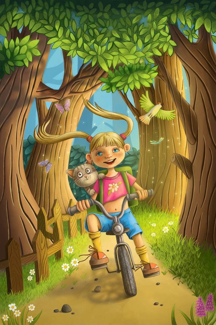 Девочка и кот