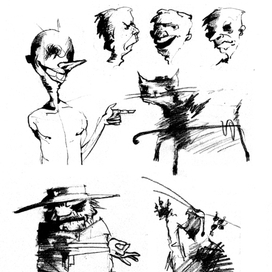 Эскизы к иллюстрациям