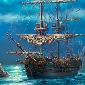 Опять кораблик