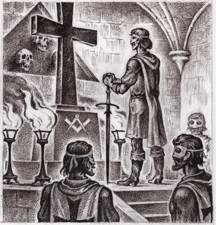 обложка к роману ЗАГОВОР ТАМПЛИЕРОВ