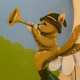 роспись стен в детском саду