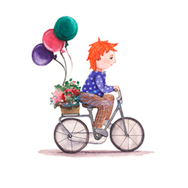 Мальчик на велосипеде