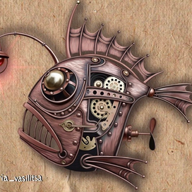 Рыбка в стиле стимпанк