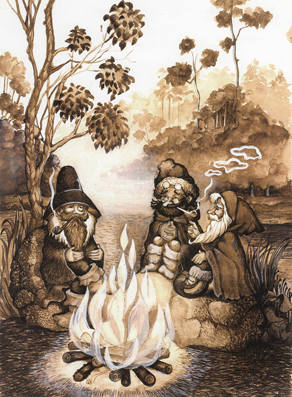 Гномики у костра