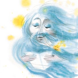 Иллюстрация к сказке Николая Плющенко "Февраль и Марта"