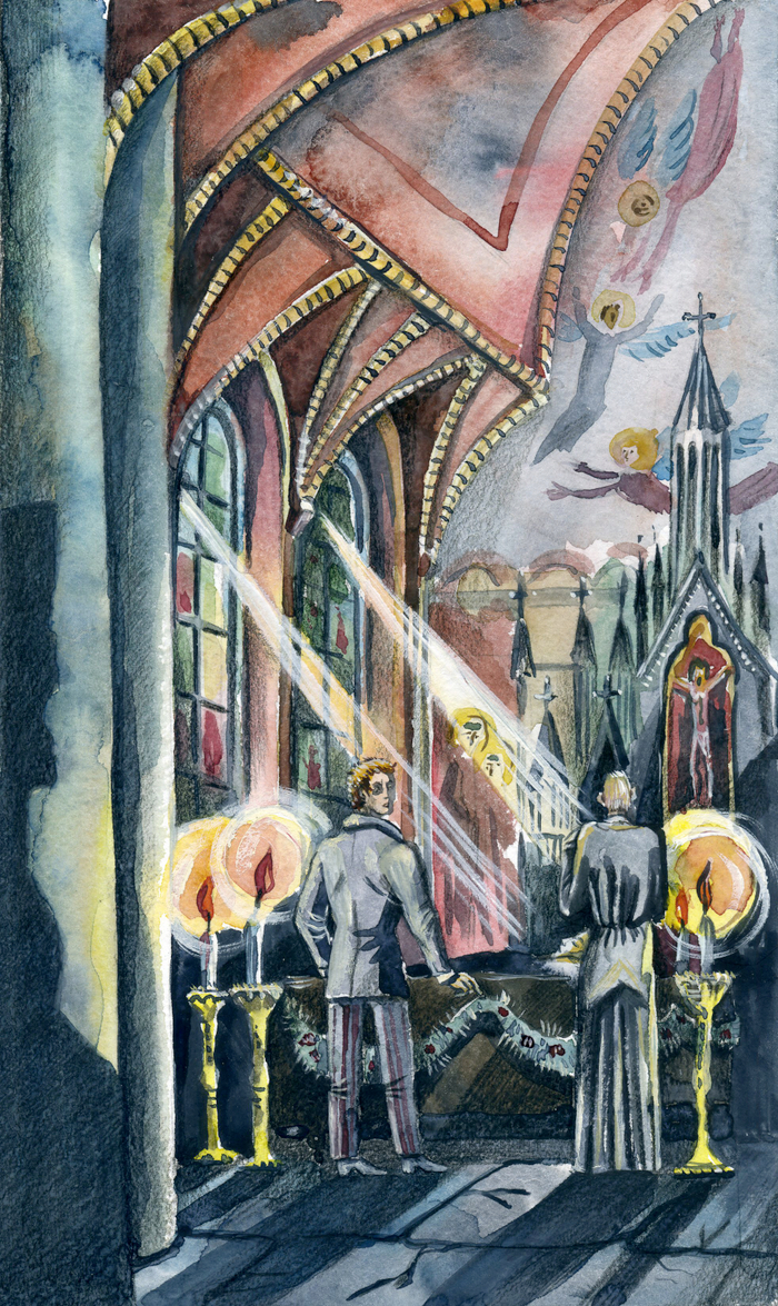 Иллюстрации к роману А. Беннета "Призрак", издатель ИП Мамонов В.В.