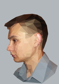 low poly portrait