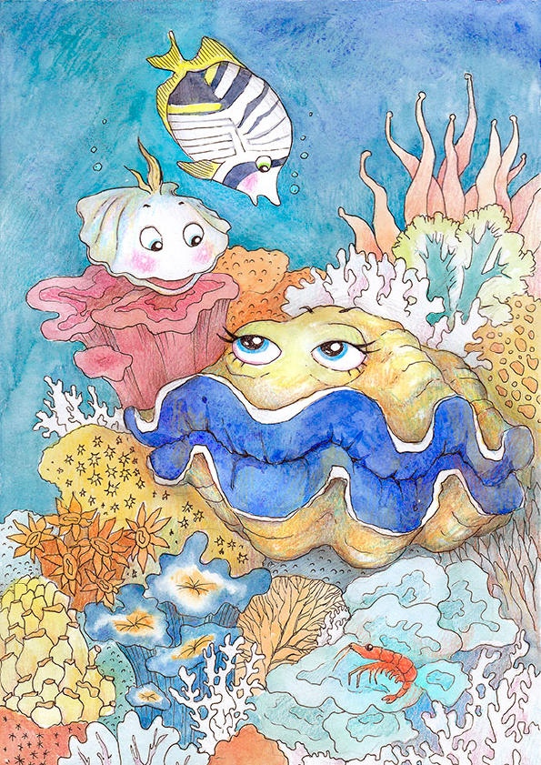 Разноцветные приключения. Тридакна.