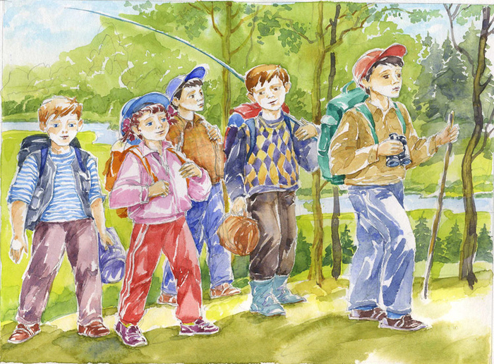 одна из иллюстраций к букварю