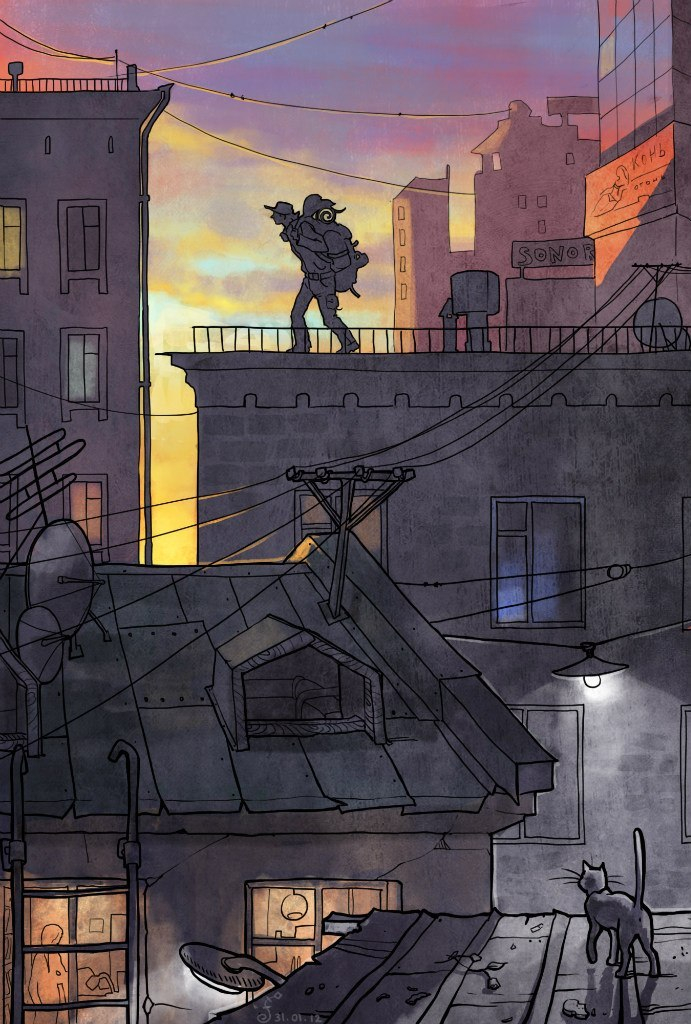 Жизнь на крыше: вечер