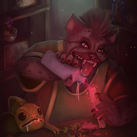 hyena chemist | Illustration