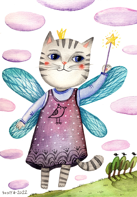Кошка-феечка