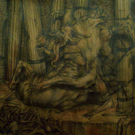 демон с падалью