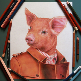 Рыжий поросенок Сентябрь