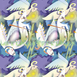 Обои "Ангелы" детский вариант