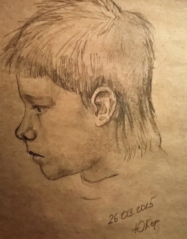 Портрет сына. Скетч.