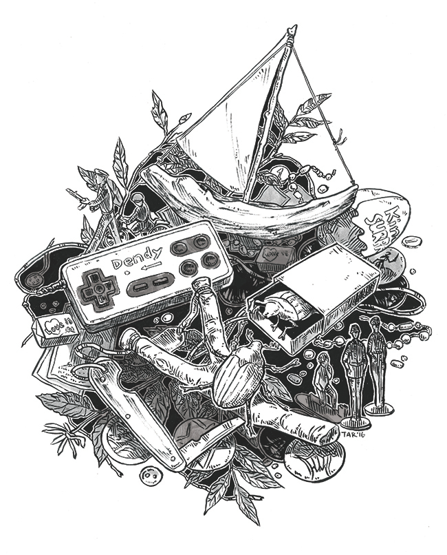 Иллюстрация для сборника "Наше детство"