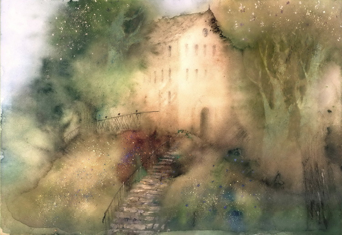 рисунок. старый дом