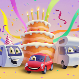 Три тачки и торт