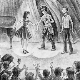 На школьном концерте