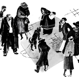 Иллюстрация к рассказу М. Зощенко "Собачий нюх"