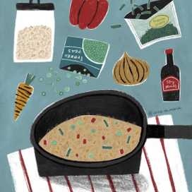 Рис с овощами