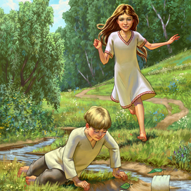 "Сказка про девочку".