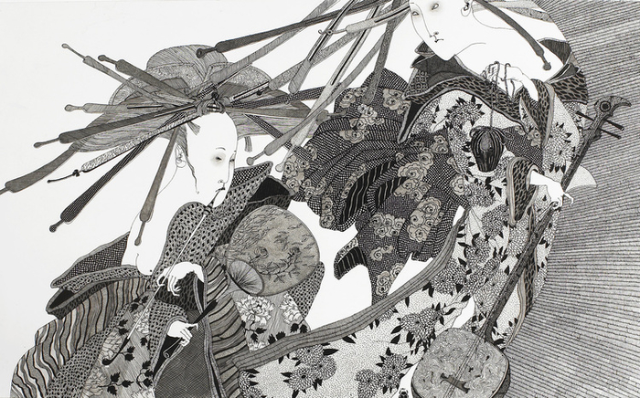 "Бамбуковая штора"(Галерея В.Зверева)