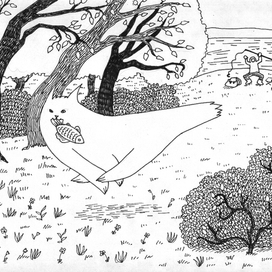 Кисонька на рыбалке