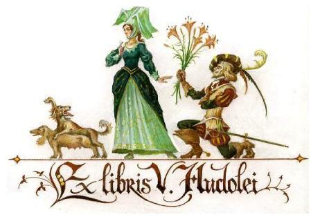 Экслибрис Вениамина Худолея