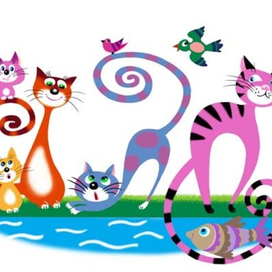 ОТКРЫТКА-КОТЫ