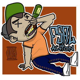 FSAL action hero sticker