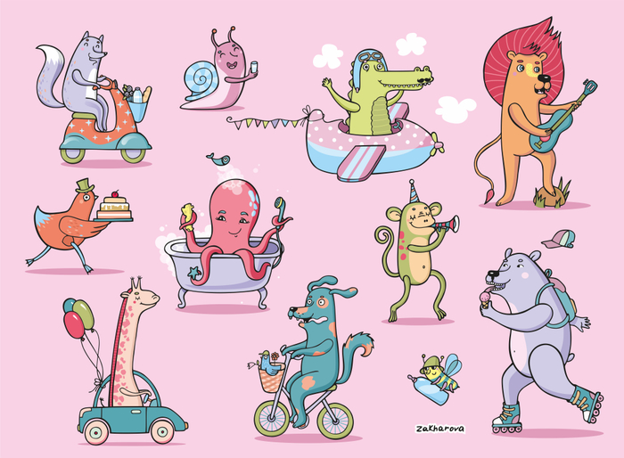 Зверюшки для альбома