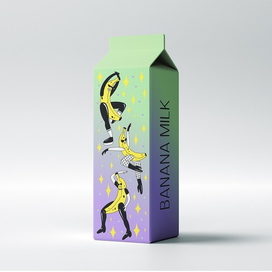 Упаковка бананового молока