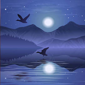 Ночное озеро