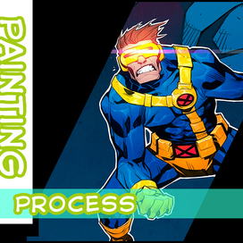 Циклоп. Процесс покраски