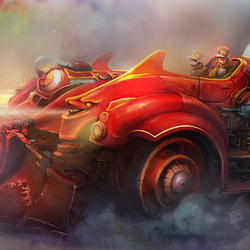 пожарное шасси на паровом ходу