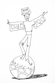 Скоморох на шаре