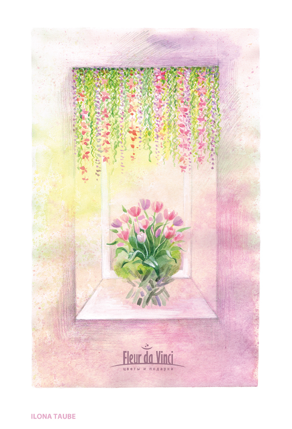 эскиз весеннего оформления